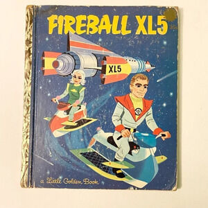 Vintage 1964 Fireball  XL5 Little Golden Book First Edition Barbara Shook